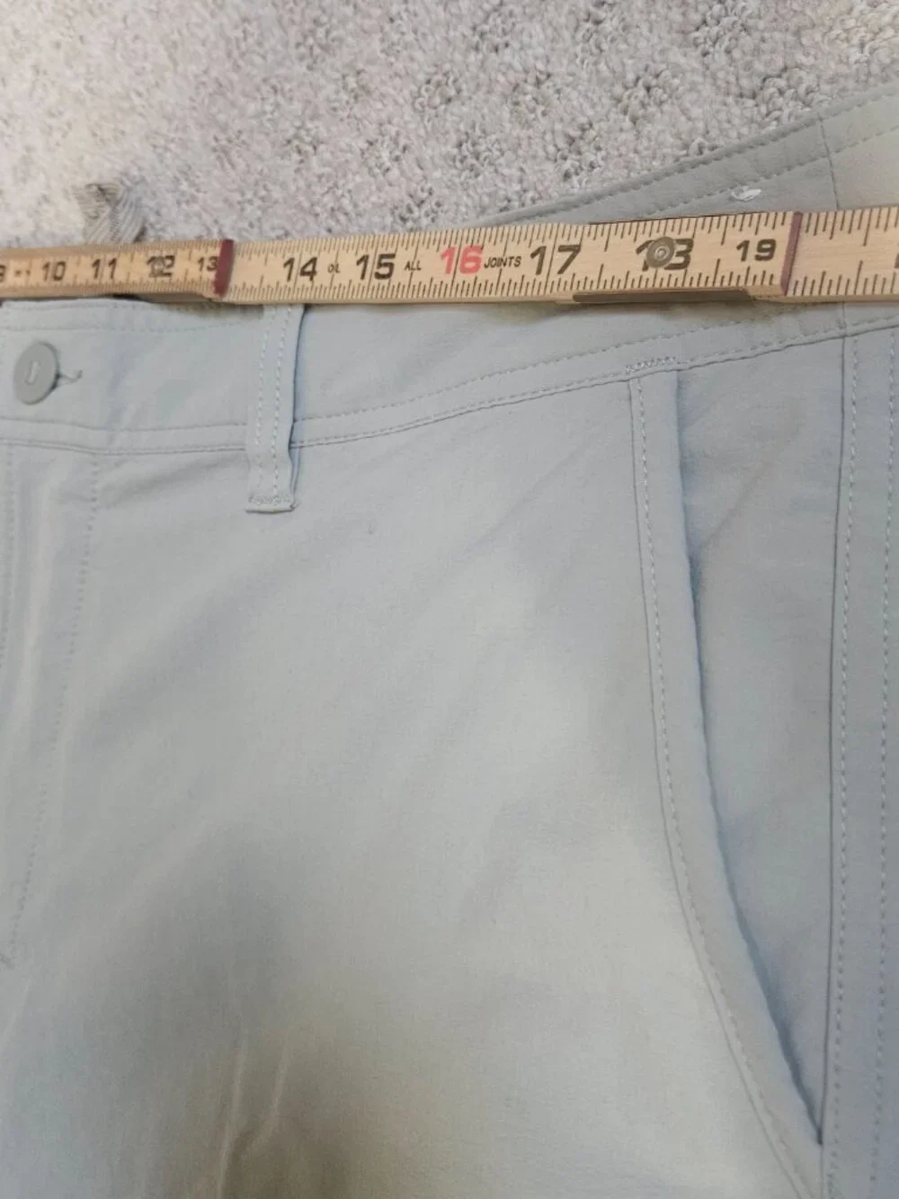 Patagonia Worn Wear Lightweight Shorts Men’s 40 Nylon Beige UPF 50+ Fish Outdoor